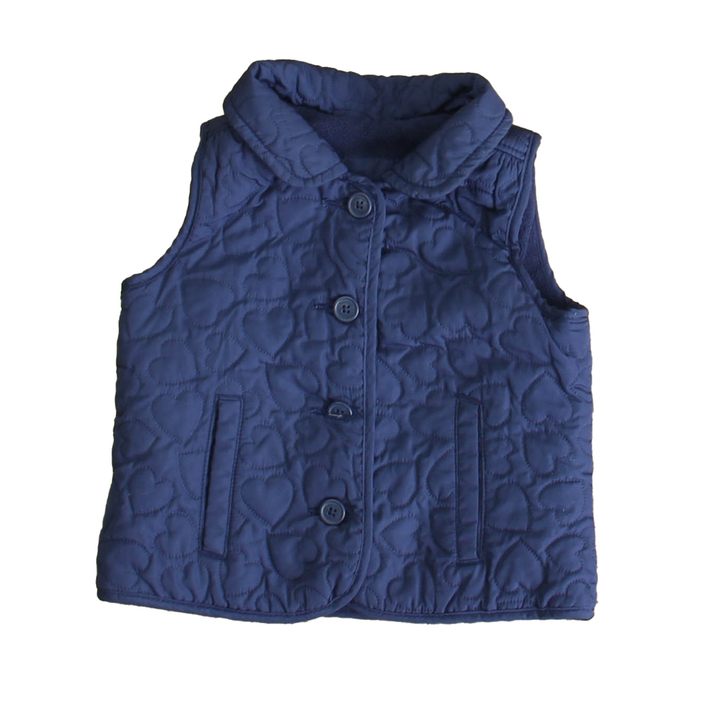 Gap Girls Navy Vest size: 6-12 Months